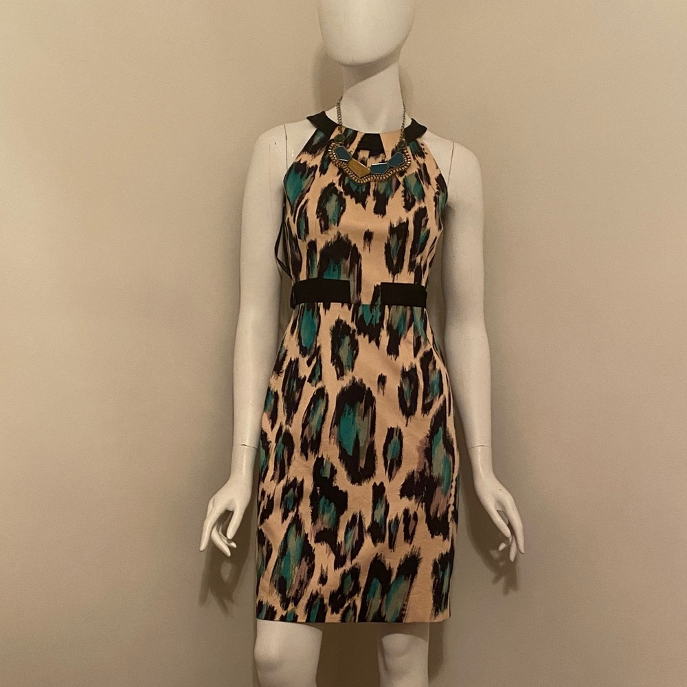 {David Meister} Animal Print Dress